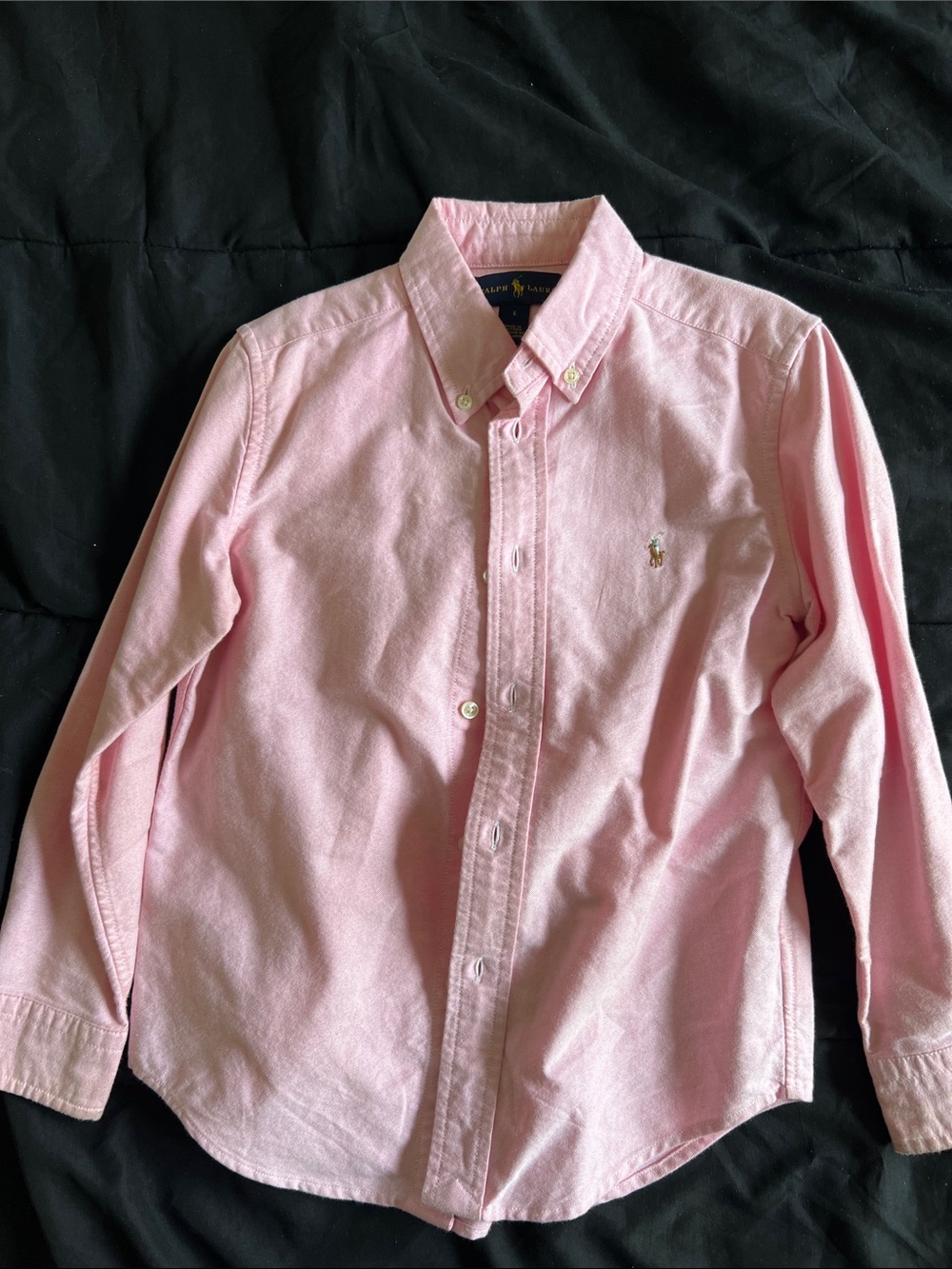 Polo by Ralph Lauren Pink Oxford Button-Down Shirt - Kids